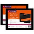 Smead Poly File Box, 2PK 71631